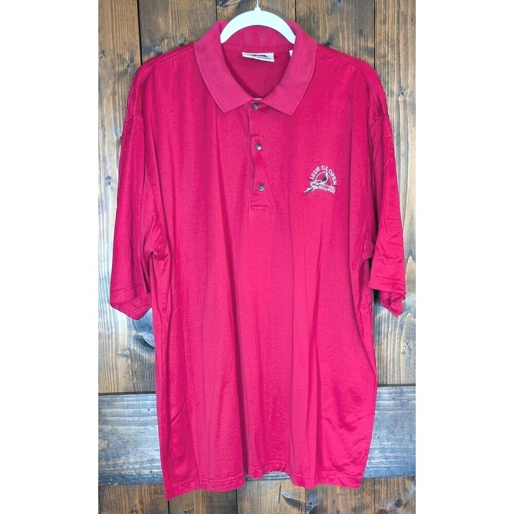 Vintage Slazenger 101st US Open Southern Hills Polo Shirt XL Red Golf Mens